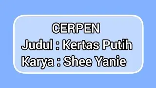 Kertas Putih || Cerita Pendek