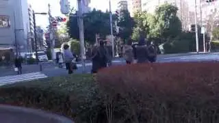 東京　明石町　芥川龍之介生誕の地　2015.1.9 Akashicho Tokyo Japan