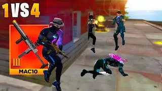 A NOVA MAC-10 N&Iacute;VEL 3 AVASSALADORA SOLO VS SQUAD!! FREE FIRE MOBILE