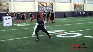 Caleb Scott drills