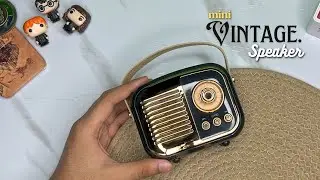 Budget Retro Vibe Speaker with FM radio ⚡️|| Vintage Mini Bluetooth Speaker ✨