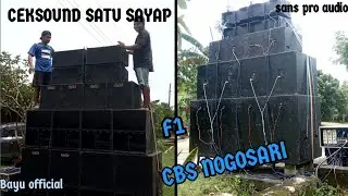CEKSOUND BOK CBS NOGOSARI 118 DAN BOK F1 PRODUK VEZ!! 18 INCHI SUARANYA!? SANS PRO AUDIO CINGKRONG