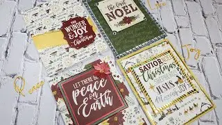 Christmas Cards with Echo Park's The First Noel 6 x 6 Paper Pad