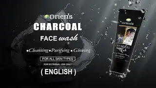 Charcoal Face wash | Oriens | Removes dead skin cells | Improves skin texture | Wrinkle-free skin