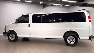 2011 CHEVROLET EXPRESS PASSENGER LT 3500 3D EXTENDED PASSENGER VAN FLEX FUEL 6.0L V8 VORTEC