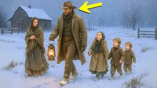 Un cacciatore solitario accoglie una vedova con tre figli, ignaro che rimarranno per sempre