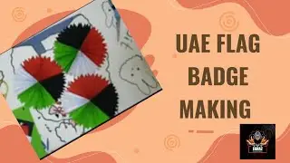 Easy DIY UAE National Day Badge Making with Paper | 5 Min Craft#fahaz #funwithfahaz