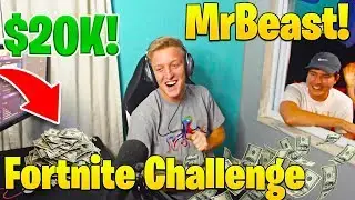 MrBeast Donates to Tfue in Real Life! Fortnite Money Challenge! (He Won!)