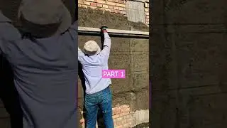 👌How to make a stylish cement facade👷👷Cement facade