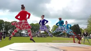 Highland Reel Scottish Dance competition during ther 2019 Oldmeldrum Sports & Highland Games