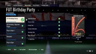 FUT Birthday Party Objective Rewards!
