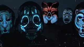 Outline Montreal Sound Reactive Led Face Mask|Gadget Wonders