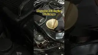 Mercedes E63 Engine Oil Change At Mactec Enterprises.#mactecenterprises