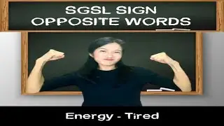 Singapore Sign Language (SgSL) Lesson: Opposite Words