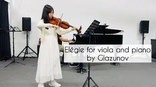 Songmin (10yo) - El&eacute;gie for viola and piano by Glazunov