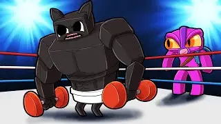 Baby Cartoon Cat + Weight Lifting = RIPPED MUSCLES! (Minecraft)