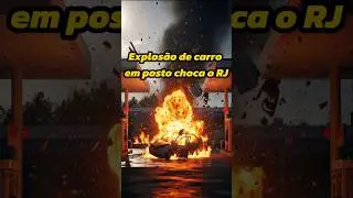 Explos&atilde;o de carro em posto choca o RJ. #noticias #informa&ccedil;&atilde;o #alerta #rj #explosao