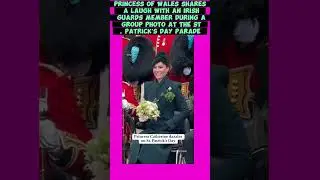 Princess Catherine laughing with Irish guard||#royalsfamily #uk