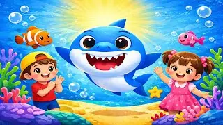 Baby Shark Style Kids Song | Happy Little Fish Dance | Fun Nursery Rhyme for Children