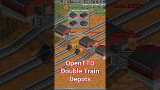 Can You Build the Perfect Train Depot? Humpy Double Depot Construction - OpenTTD