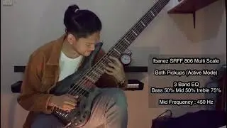 Bass Ibanez Srff 806 Multi Scale Tes Sound w/k-plug 1
