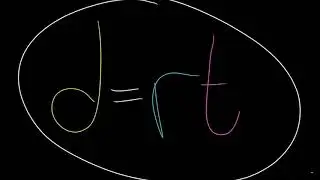 How to use the formula D=RT