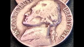 1946 Jefferson Nickel (161 Million Produced)