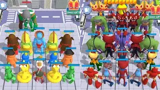 Blue Monster Superhero Battle Vs Color Friends Monster Battle Max Level Gameplay