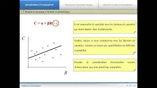 Méthodes Econométriques : Introduction à l'économétrie (1)
