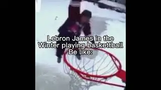 Lebron James in winter be like: #2024shorts #template