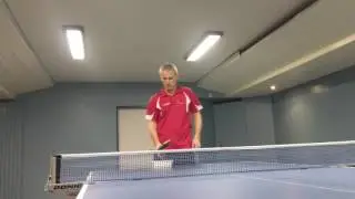 Table tennis service practice