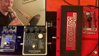 Guitarpedals test with trombone and  MXR and Whammy.