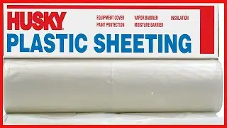 Husky Plastic Sheeting Clear 6ml 6ft x 100ft