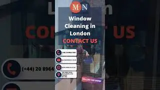 Window Cleaning Services in London - MN Support Services Ltd #Shorts #commercialcleaning