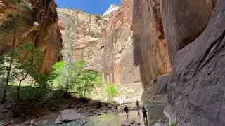 Hiking 2 Miles Up The Virgin River at The Narrows