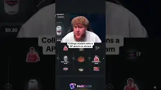 collage Guy Wins a 85k$ AP watch on stream #apwatch #win #shorts
