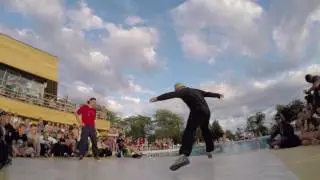 Bboy One Shot vs bboy Fin  1\16 Saksofun Fest 2016