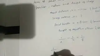 Application of Lens Formula