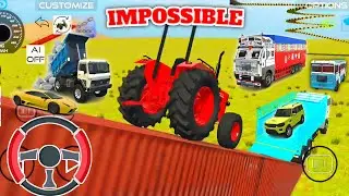 Impossible Tractor Stunt on Truck & Bus Challenge | Heavy Vehicle Racing Gameplay