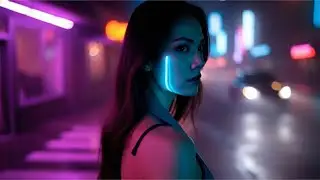 Elena Mirel - NEON CROWN (Official Lyric Video) | Electropop & Night Drive Vibes