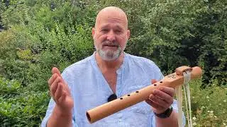 Douglas fir Flute in the key of f triple spiral design