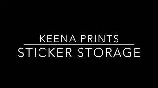 Keena Prints Sticker Storage
