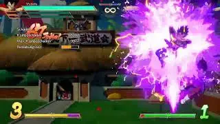 DBFZ Base Vegeta 0bar round start tod with Jiren A and Trunks A