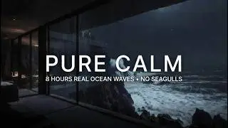 Ocean Waves for Deep Focus & Sleep | 8 Hours Relaxing Sea Sounds