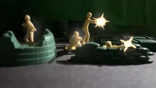 Army men vs Zombies Stopmotion 