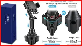 Lorima Upgraded Cup Holder Phone Mount: Secure, Adjustable, and Built for Bigger Cup Holders