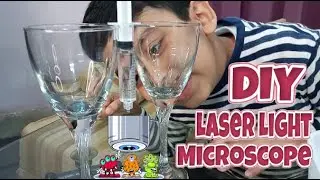 Awesome Laser Light Hacks | Laser Microscope at Home | DIY Microscope Science Experiment