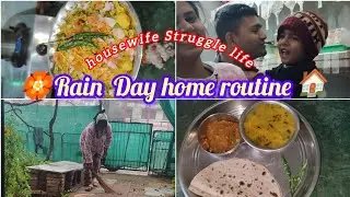 Rainy Day at routine 👩&zwj;👧 Mother Life Housewife Everyday Challenge 🌧️ breakfast lunch dinner🍽️study 