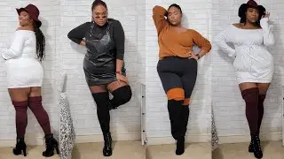 PLUS SIZE THIGH HIGH SOCKS Try-On & Haul| Thunda Thighs| #plussizefashion