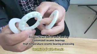 Zirconia thrust ball ceramic bearing installation and use